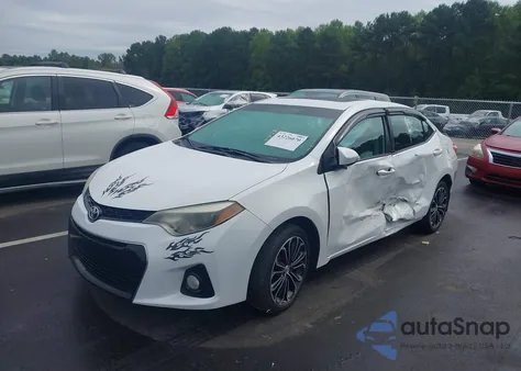 2014 Toyota Corolla S Plus из США, поврежденный, VIN 5YFBURHE0EP012485